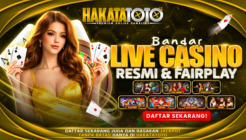Banner resmi HAKATATOTO live casino Indonesia